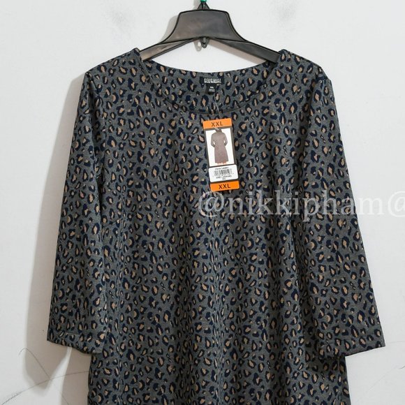 Nicole Miller Original Women's ¾ Sleeve Dress with Pockets - Picture 3 of 5